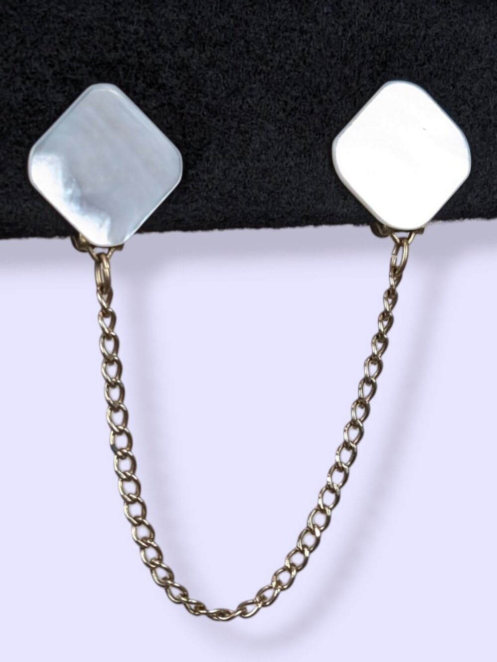 V. Mother of Pearl Sweater Clip